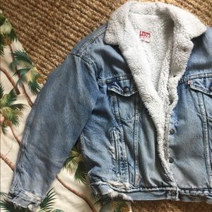Vintage Levi Sherpa Jeans Jacket